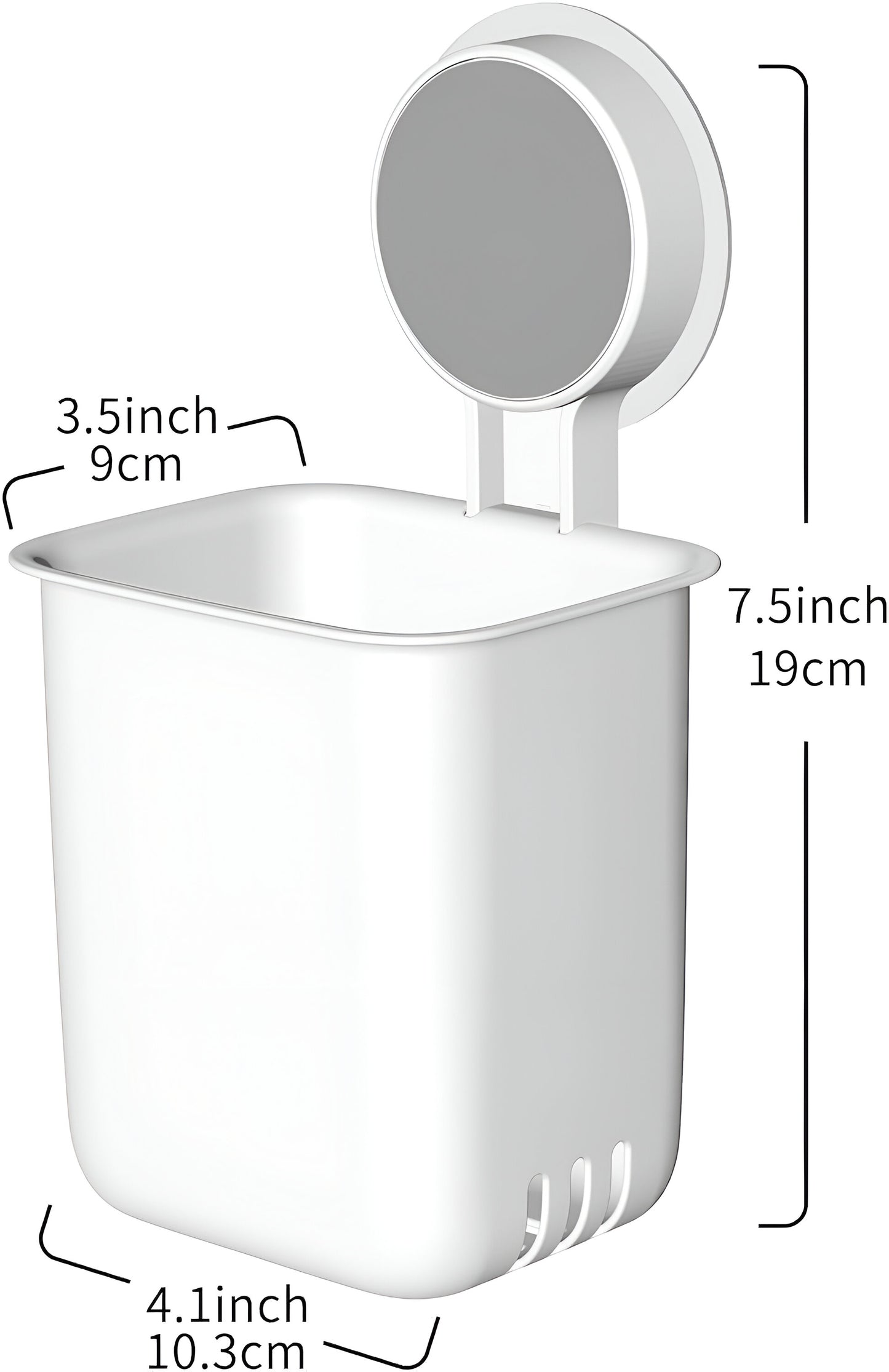 Self-Adhesive Wall-Mount Toothbrush & Accessory Organizer