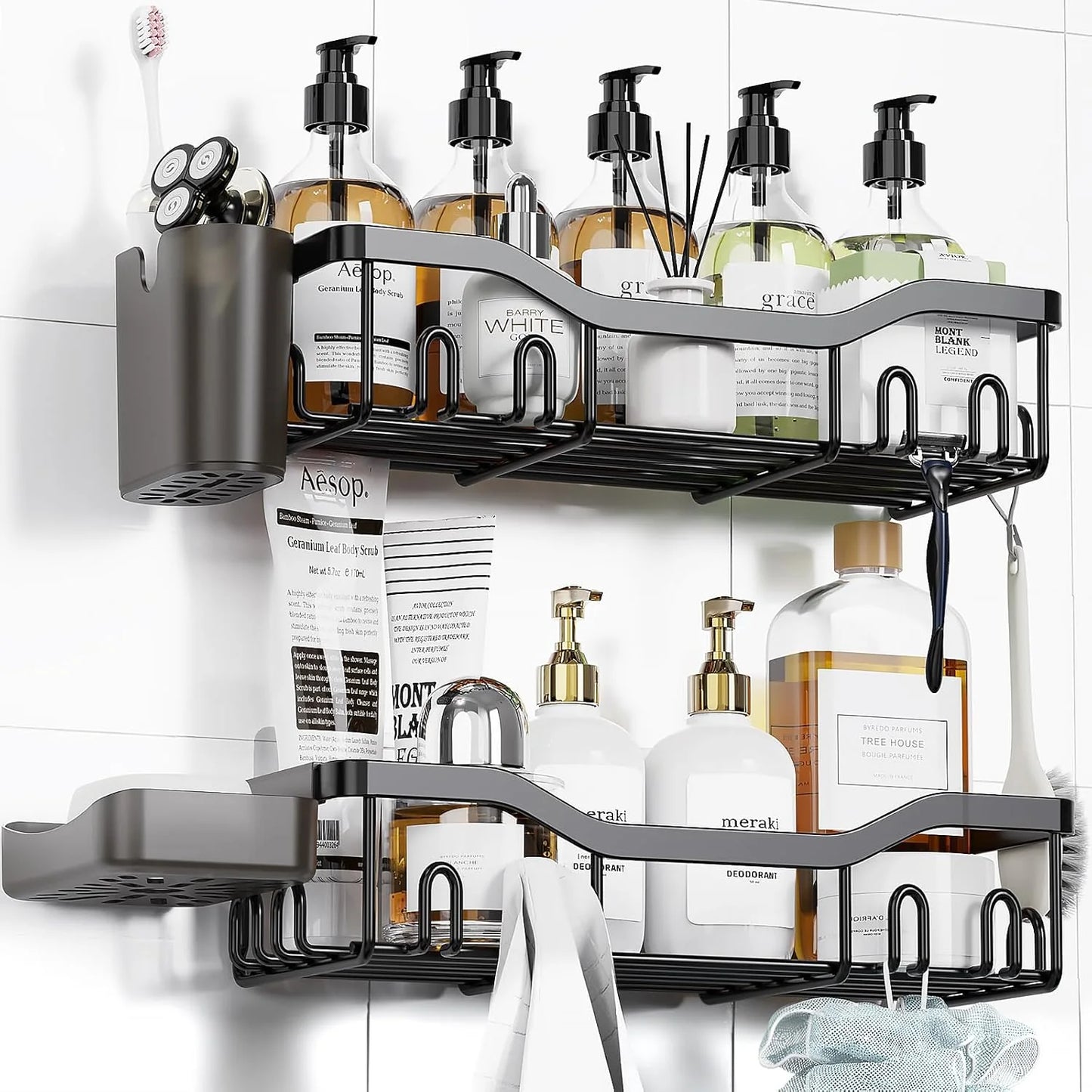 Self-Adhesive No-Drill Heavy-Duty Bathroom Shelf