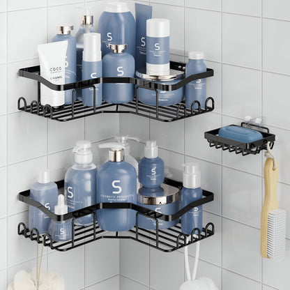Corner Shower Caddy 3 Pack,Adhesive Shower Organizer for Bathroom Storage&Home Decor&Kitchen