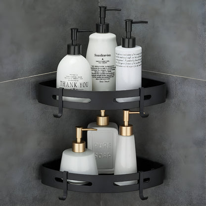 Aluminium Self-Adhesive Corner Shelf for Bathroom (Queen Size)
