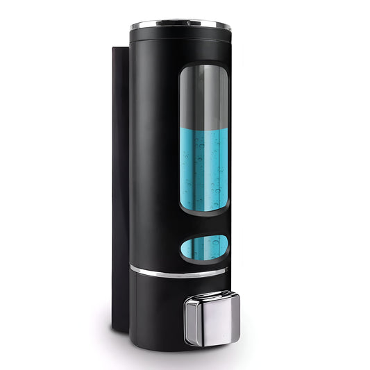 Wall-Mounted 400ml Soap/Sanitizer Dispenser – Capsule Black