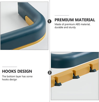Double-Layer Wall Towel Rack/Rod for Bathroom & Kitchen