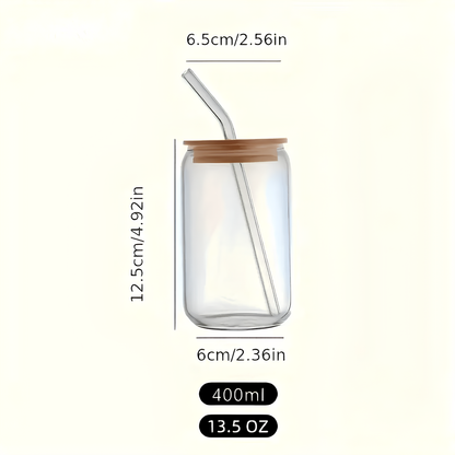 Glass Tumbler - Juice/ Coffee/ Shake Tumbler