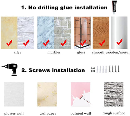 Aluminium Self-Adhesive Corner Shelf for Bathroom (Queen Size)